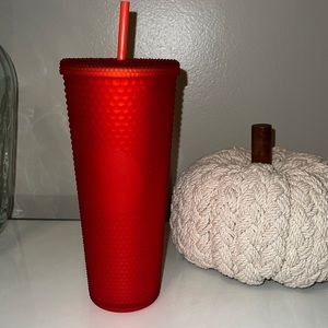 BRAND NEW Starbucks 2021 Red Matte Studded 24oz Tumbler.